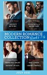 Modern Romance July 2021 Books 1-4: The Secret Behind the Greek's Return (Billion-Dollar Mediterranean Brides) / Claiming His Cinderella Secretary / From One Night to Desert Queen / Off-Limits to the  - Michelle Smart ; Cathy Williams ; Pippa Roscoe ; Kali Anthony - 9780008917937