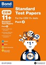 CEM: Bond 11+ Standard Test Papers: Ready for the 2025 Cambridge Select Insight exam - Michellejoy Hughes ; Alison Primrose ; Bond 11+ - 9780192742193