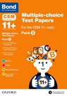 Bond 11+ Multiple-choice Test Papers for the CEM 11+ tests Pack 2: Ready for the 2025 Cambridge Select Insight exam - Michellejoy ( Hughes ; Bond 11+ - 9780192744258