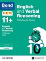 English & Verbal Reasoning: Bond 11+ CEM 10 Minute Tests (now Cambridge Select Insight) - Michellejoy Hughes ; Bond 11+ - 9780192746818