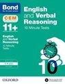 Bond 11+: English & Verbal Reasoning: CEM 10 Minute Tests (now Cambridge Select Insight) - Michellejoy Hughes ; Bond 11+ - 9780192746825