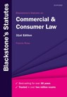 Blackstone's Statutes on Commercial & Consumer Law - Francis (Senior Research Fellow Rose - 9780192858566