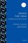 Inside the Firm - Edward P. (Jack Steele Parker Professor of Human Resources Management and Economics Lazear - 9780198779964