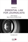 McNae's Essential Law for Journalists - Mark (Senior Lecturer and Chair of the NCTJ Media Law Examinations Board Hanna ; Mike (Legal Editor Dodd - 9780198839835