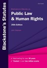Blackstone's Statutes on Public Law & Human Rights - John (Reader in Law at The City Law School Stanton - 9780198971351