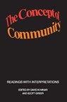The Concept of Community - Scott Greer - 9780202309620