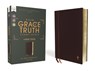 NASB, The Grace and Truth Study Bible (Trustworthy and Practical Insights), Large Print, Leathersoft, Maroon, Red Letter, 1995 Text, Comfort Print - R. Albert Mohler Jr - 9780310088417