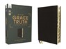 NASB, The Grace and Truth Study Bible (Trustworthy and Practical Insights), Bonded Leather, Black, Red Letter, 1995 Text, Thumb Indexed, Comfort Print - R. Albert Mohler Jr - 9780310088479