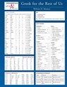 Greek for the Rest of Us Laminated Sheet - William D. Mounce - 9780310109358