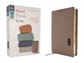 NIV, Read. Think. Live., Leathersoft, Brown, Comfort Print - Walk Thru the Bible - 9780310467649
