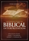 Introduction to Biblical Interpretation - William W. Klein ; Craig L. Blomberg ; Robert L. Hubbard, Jr. - 9780310524182