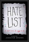 Hate List - Jennifer Brown - 9780316556781