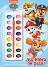All Paws on Deck! (Paw Patrol): Activity Book with Paintbrush and 16 Watercolors [With Paint Brush and Paint] - Golden Books - 9780385384469