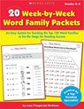 20 Week by Week Word Family Packets - Lisa Fitzgerald McKeon - 9780439929233