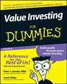 Value Investing For Dummies - Peter J. Sander ; Janet Haley - 9780470232224
