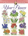 Creative Haven a Year in Flowers Coloring Book - Jessica Mazurkiewicz - 9780486847191