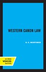 Western Canon Law - R. C. Mortimer - 9780520349575