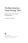 The Best American Travel Writing 2014 - Jason Wilson - 9780544332584