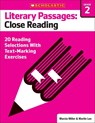 Literary Passages: Close Reading: Grade 2: 20 Reading Selections with Text-Marking Exercises - Martin Lee - 9780545793858