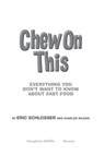 Chew on This - Charles Wilson ; Eric Schlosser - 9780547531168