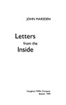 Letters from the Inside - John Marsden - 9780547561929