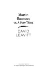 Martin Bauman - David Leavitt - 9780547995113