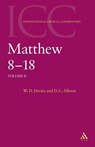 Matthew 8-18 - W. D. Davies ; Jr. Allison - 9780567083654