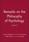 Remarks on the Philosophy of Psychology, Volume II - Ludwig (Philosopher) Wittgenstein - 9780631130628
