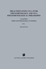 Ideas Pertaining to a Pure Phenomenology and to a Phenomenological Philosophy - Edmund Husserl - 9780792307136