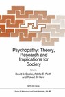 Psychopathy - D. J. COOKE ; ADELLE E. FORTH ; ROBERT D.,  Ph.D. Hare - 9780792349204