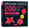 Origami Paper 200 Sheets Ruby Red 6 (15 CM): Solid Red Double-Sided Origami Sheets with Instructions for 10 Projects - Tuttle Studio - 9780804858915
