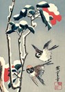 Journal sparrows and camellia in snow by hiroshige -  - 9780804859110