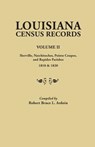 Louisiana Census Records.Volume II - Robert Bruce L. Ardoin - 9780806305073