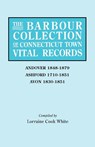 The Barbour Collection of Connecticut Town Vital Records. Volume 1 - Lorraine Cook White - 9780806314433