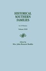 Historical Southern Families. in 23 Volumes. Volume XXII - Mrs John Bennett Boddie - 9780806345246