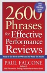 2600 Phrases for Effective Performance Reviews - Paul Falcone - 9780814428702