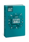 The NIV Action Study Bible, Leathersoft, Aqua, Full Color - David C Cook - 9780830787425
