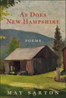 As Does New Hampshire - SARTON,  May - 9780872332362