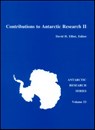 Contributions to Antarctic Research II - ELLIOT,  David H. - 9780875908090