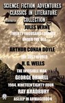 Science Fiction Adventures Classics in Literature Collection. Illustrated - Jules Verne ; Arthur Conan Doyle ; H. G. Wells ; George Orwell ; Ray Bradbury - 9780880009867