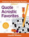 Quote Acrostic Favorites - Charles Preston - 9780998832234