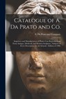 Catalogue of A. Da Prato and Co. - A. DA PRATO AND COMP - 9781014651181