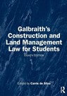 Galbraith's Construction and Land Management Law for Students - Carrie (Harper Adams University de Silva - 9781041095965