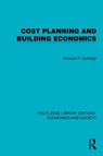 Cost Planning and Building Economics - Duncan (Construction Procurement Consultant Cartlidge - 9781041154440