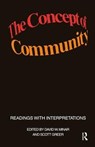 The Concept of Community - Scott Greer - 9781138534827