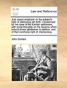 Jura Populi Anglicani - John Somers - 9781170361436