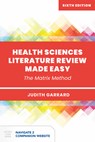 Health Sciences Literature Review Made Easy - Judith Garrard - 9781284211177
