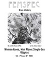 Women Alone, Men Alone: Single-Sex Utopias, Femspec Issue 1.2 - Brian Attebery - 9781310700422