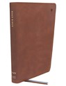 NET Bible, Large Print Thinline with Cross References, Brown Leathersoft, Comfort Print - Thomas Nelson - 9781400334889