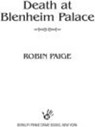 Death at Blenheim Palace - Robin Paige - 9781440621949